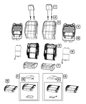 68617512aa Mopar Genuine Occupant Classification Module Kit