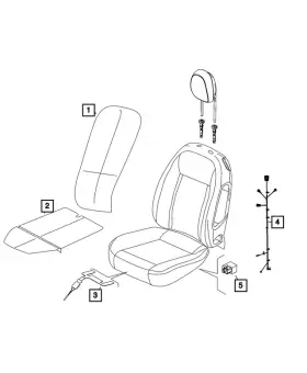 68654948aa Mopar Genuine Seat Cushion Heated Pad