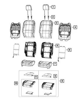 68669622aa Mopar Genuine Occupant Classification Module Kit 68669622aa Mopar Genuine Occupant Classification Module Kit