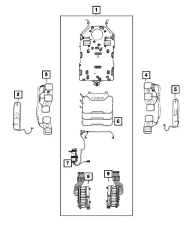 68683238ab Mopar Genuine Seat Comfort System Module