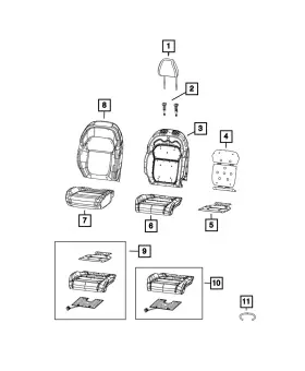 68711861ac Mopar Genuine Occupant Classification Module Kit 68711861ac Mopar Genuine Occupant Classification Module Kit
