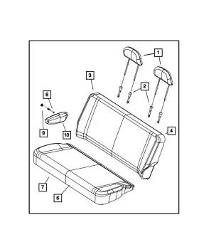 Mw091dv Mopar Genuine Seat Armrest Left