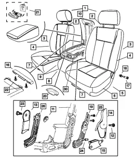 Sd741d5ab Mopar Genuine Hinge Cover