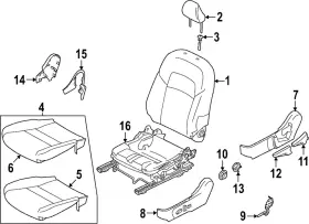 87151-6lb1a Nissan Genuine Seat Adjuster