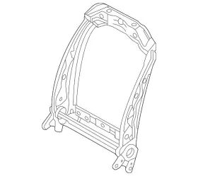87154-6rm0b Nissan Genuine Seat Back Frame