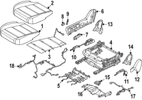87301-7ba0a Nissan Genuine Seat Frame