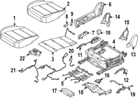 87311-7bf0a Nissan Genuine Seat Cushion Pad