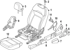 87350-7lf6a Nissan Genuine Cushion Assembly 87350-7lf6a Nissan Genuine Cushion Assembly