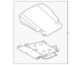 Nissan 87350-9pn1a Genuine Cushion Assembly