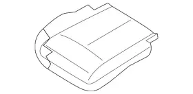 87361-3ta5a Nissan Genuine Seat Cushion Pad