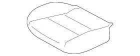 87361-5rl0a Nissan Genuine Seat Cushion Pad