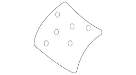 Nissan 87362-6ta0a Genuine Seat Cushion Pad
