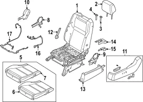 87374-4jc0a Nissan Genuine Recline Cover