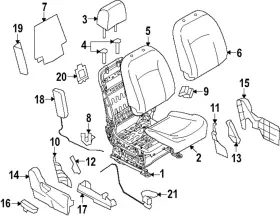 873a2-1vx1a Nissan Genuine Seat Cushion 873a2-1vx1a Nissan Genuine Seat Cushion