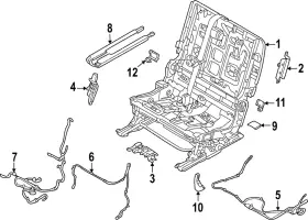 87455-6ta1a Nissan Genuine Recline Cover
