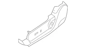 87455-jb07b Nissan Genuine Seat Back Recliner Adjustment Mechanism Cover
