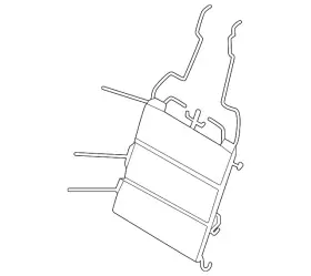 Nissan 87619-7ja2a Genuine Seat Lumbar Support Cushion