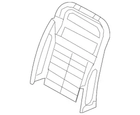 87651-1ab0a Nissan Genuine Seat Back Frame