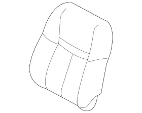 Nissan 87670-6mt1b Genuine Seat Back Cover