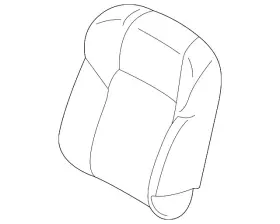 Nissan 87670-6tc0a Genuine Seat Back Cushion Cover