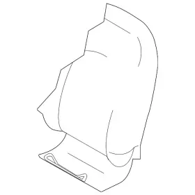 87670-9kn0a Nissan Genuine Seat Back Cover