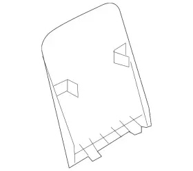 87690-5zw1a Nissan Genuine Seat Back Panel