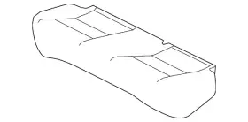 Nissan 88300-5r08c Genuine Seat Cushion Foam