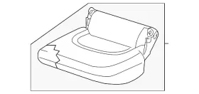 88350-ea501 Nissan Genuine Cushion Assembly