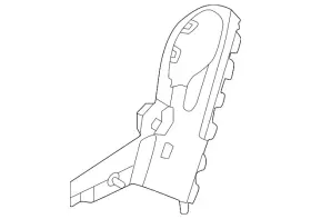 Nissan 88458-6tf0a Genuine Seat Back Recliner Adjustment Mechanism Cover