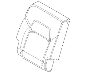 Nissan 88620-6tl5a Genuine Seat Back Cushion Cover
