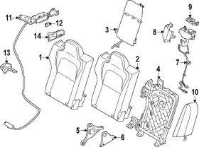 88620-7bf0b Nissan Genuine Seat Back Cover