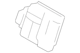 88620-9uh6c Nissan Genuine Seat Back Cover 88620-9uh6c Nissan Genuine Seat Back Cover