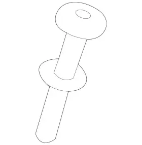 88645-3vl0a Nissan Genuine Lock Knob