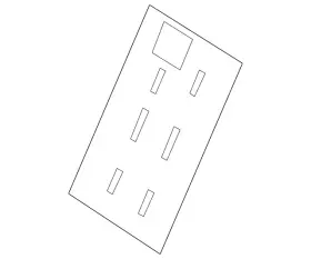 88659-9dh0a Nissan Genuine Seat Back Panel
