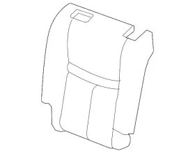 88670-4be7a Nissan Genuine Seat Back Cover