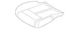 Nissan 89307-7fc8a Genuine Seat Cushion Pad