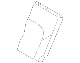 89620-5zm1b Nissan Genuine Seat Back Cover