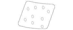89657-6re1a Nissan Genuine Seat Back Pad