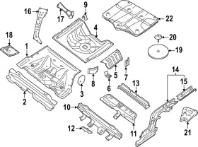 G4540-9djma Nissan Genuine Seat Cross-member
