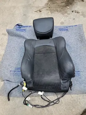 U508nrpa Nissan 370z Front Driver Left Seat Upper Cushion Leather Black Oem