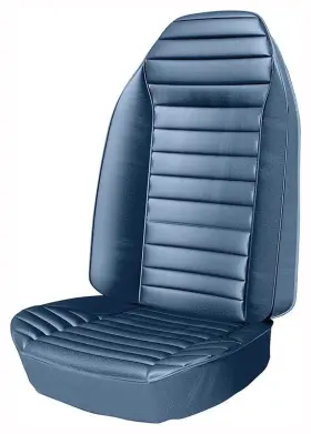 F1027100112 Parts Unlimited Interiors 1971-73 Firebird Front Bucket Seat Upholstery Set Standard Interior Dark