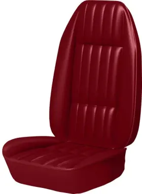 F1027600102 Parts Unlimited Interiors 1976 Firebird Front Bucket Seat Upholstery Set Standard Interior Firethorn