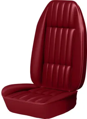 F1027700121 Parts Unlimited Interiors 1977 Firebird Front Bucket Seat Upholstery Set Standard Interior Firethorn