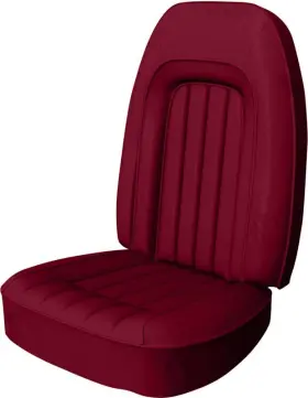 F1027700221 Parts Unlimited Interiors 1977 Firebird Front Bucket Seat Upholstery Deluxe Interior Firethorn Red