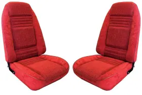 F1027900354 Parts Unlimited Interiors 1979-80 Firebird Trans Am Front Bucket Seat Upholstery Set Custom Hobnail &