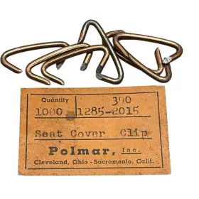 1285-3902015 Polmar Inc Nos Vintage Hog Rings Seat Cover Clips Box Of 1 000 Cleveland Oh Ca