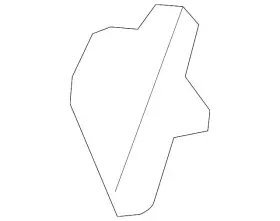 991-522-322-01-1e0 Porsche Genuine Folding Seat Latch Release Handle