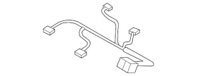 997-612-688-11 Porsche Genuine Power Seat Wiring Harness