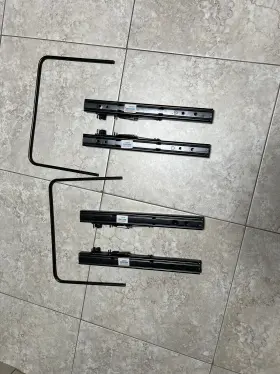 7227671 Recaro Sportster Gt / Cs Cross Seat Slider Track Kit Inside Bar Without Tabs Flat