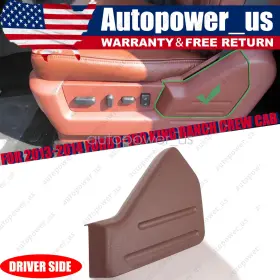 9l3z-1661693-ab Soillar For 13-14 Ford F-150 King Ranch Crew Cab 9l3z1661693ab Left Side Red Seat Cover